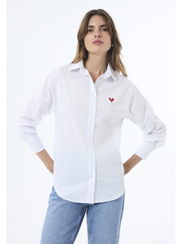 Felix Hardy Hemd Langarm Poplin in Weiss