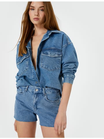KOTON Shorts in Mittel Indigo