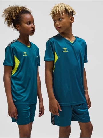 Hummel T-Shirt Hmlauthentic Kinder in BLUE CORAL/SULPHUR SPRING