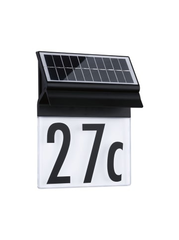 paulmann Outdoor Solar LED Hausnummer in schwarz -H: 230mm