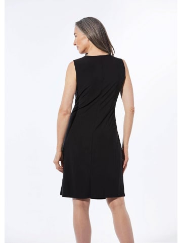 GOLDNER Cocktailkleid mit Raffungen in schwarz
