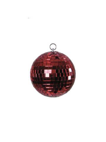 SATISFIRE Spiegelkugel Mirrorball Discokugel D: 10cm in rot