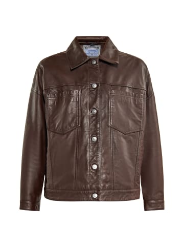 DreiMaster Vintage Damen Jacke in Dunkelbraun