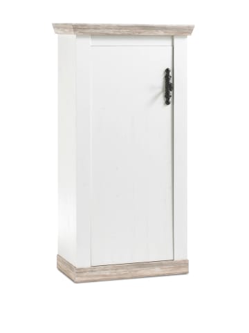 Furn.Design Kommode Pinie weiß, Oslo Pinie Landhaus, 71 x 146 cm