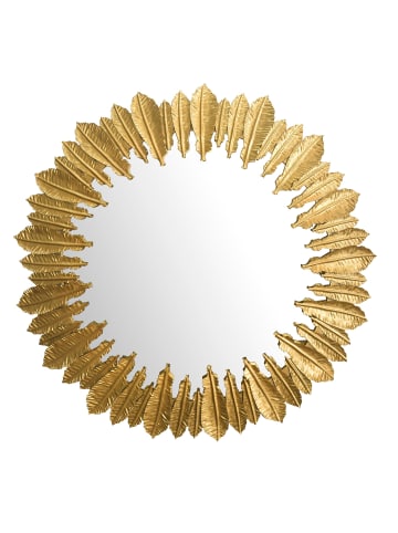 KADIMA DESIGN Wandspiegel Federn 68 cm Metall Design Hängespiegel , Eisen