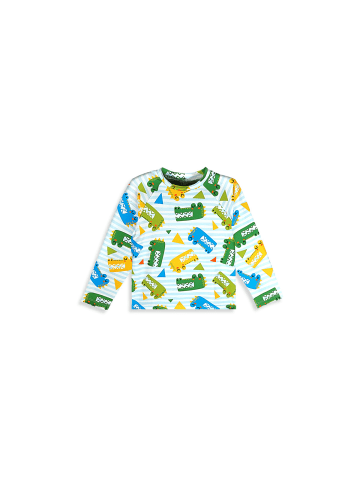 Denokids Badeshirt Crocodile in gruen