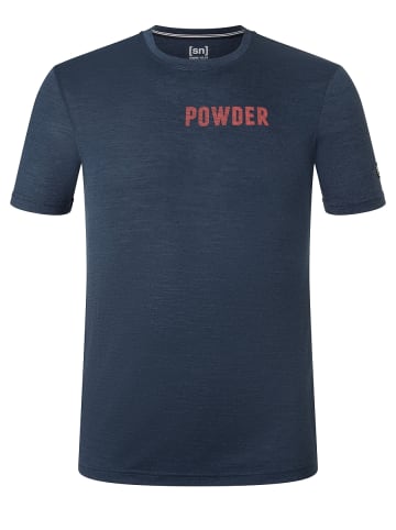 super.natural Merino T-Shirt in blau