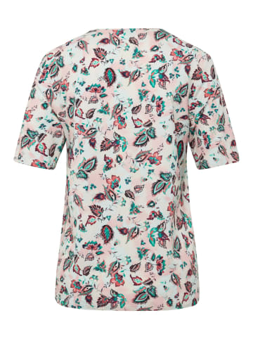 GOLDNER Kurzgröße:  Druckshirt Druckshirt in kraftvollen Farben in dahlie / gemustert