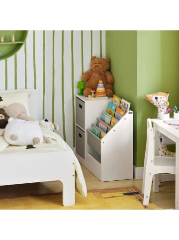 SoBuy Bücherregal in Weiß - (W) 30 x (H) 61 x (L) 80 cm