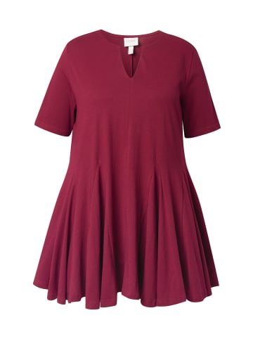 Ulla Popken Shirt in dunkel kirschrot