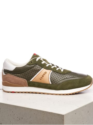 LLOYD Lowtop Sneaker EARL in verde/cappuccino