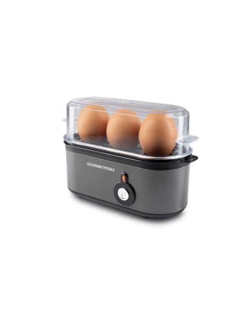 Gourmet Maxx Eierkocher für 3 Eier 210W anthrazit  grau