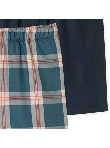 Schiesser Web-Boxershorts 2er Pack in Dunkelblau/Hellblau