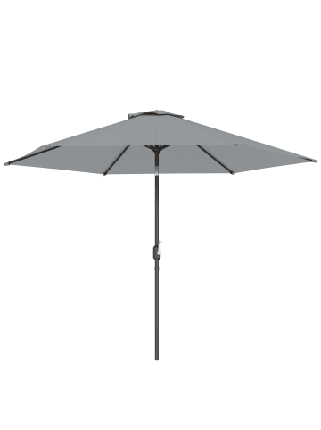 Outsunny Sonnenschirm,295cm x 295cm x240cm,Grau