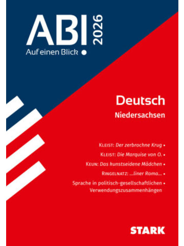 Stark Buch - STARK Deutsch - Abi - Auf einen Blick! 2026 Niedersachsen
