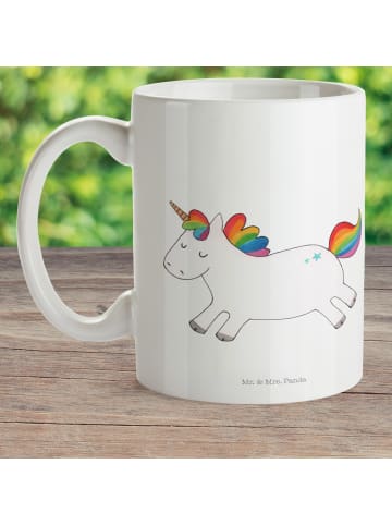 Mr. & Mrs. Panda Plastikbecher Einhorn Happy ohne Spruch in Weiß