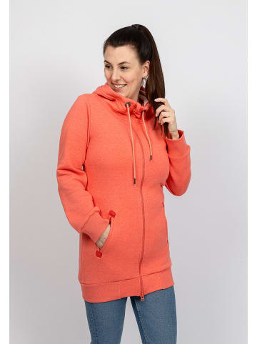 Salzhaut Sweatjacke Krauğ in Coral