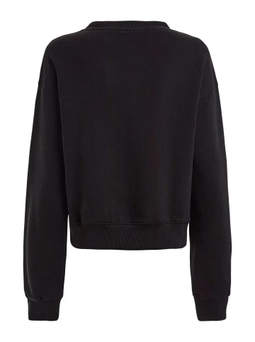 Guess Sweatshirt 'Crystal Mesh' in schwarz