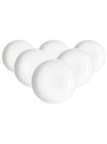 Ritzenhoff & Breker 6er Set Suppenteller Skagen in ø 21,5 cm in weiß