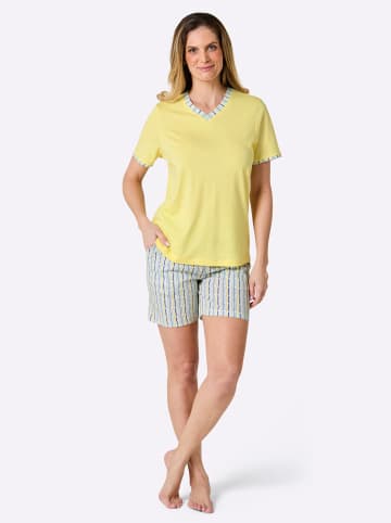 WITT WEIDEN Shorty in zitrone-weiß-bedruckt