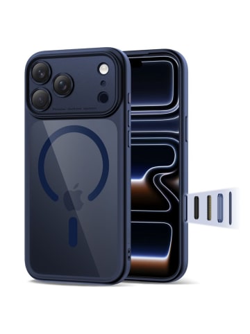 TechProtect Tech-Protect Magpeak CC Hybrid-Hülle iPhone 17 Pro mit integriertem in Blau