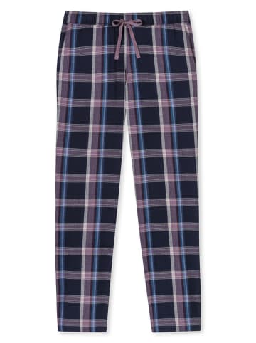 Schiesser Pyjamahose Mix & Relax in dunkelblau, lila