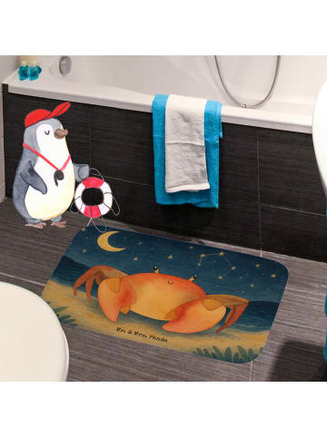 Mr. & Mrs. Panda Badematte Sternzeichen Krebs Design ohne Spruch in Weiß