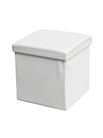 Echtwerk Sitzwürfel/Aufbewahrungsbox "StoreCube" in Weiß