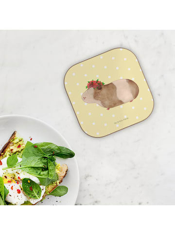 Mr. & Mrs. Panda gläseruntersetzer Meerschweinchen Weisheit ohne... in Gelb Pastell