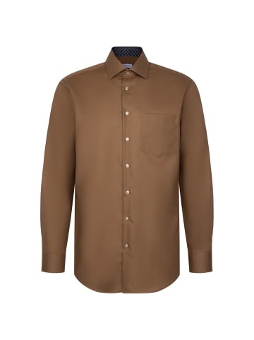 Seidensticker Business Hemd Regular in Braun