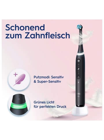Oral-B Elektrische Zahnbürste "iO Series 5 mit 2. Handstück" in Weiß/Schwarz
