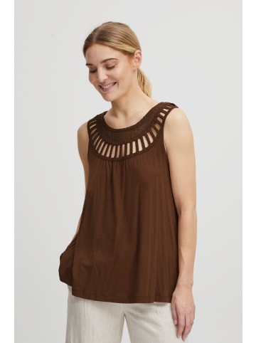 b.young Spitzentop BYPIPA TOP - 20813305  Top mit Ausschnittdetails in Braun