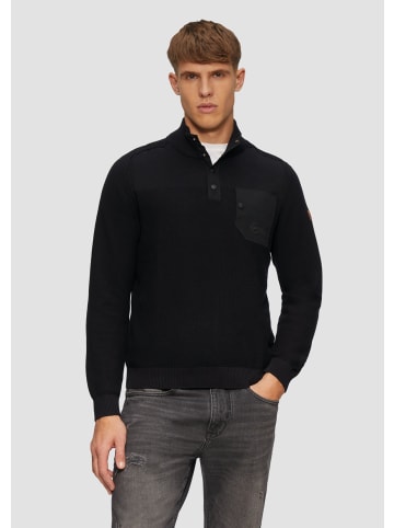 s.Oliver Strickpullover langarm in Schwarz