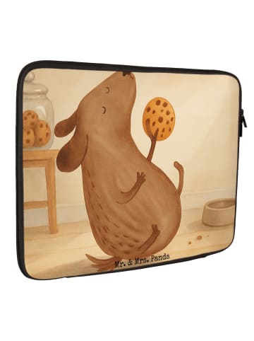 Mr. & Mrs. Panda Hülle Laptop Hund Keks Design ohne Spruch in Weiß