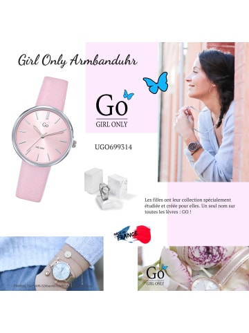 Girl Only Armbanduhr-Analog rosa mittel (ca. 34mm) Girl Only GO