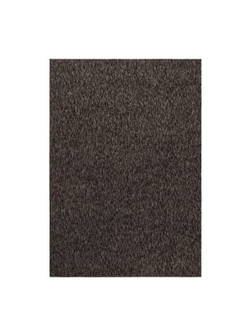 KADIMA DESIGN Teppich Kurzflor Unifarben Polypropylen saugroboter Wohnzimmer in Braun