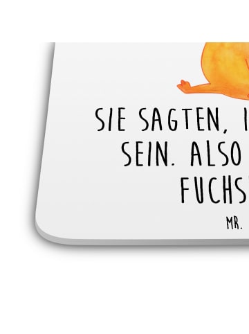 Mr. & Mrs. Panda Untersetzer für Gläser Einhorn Wunsch mit Spruch in Weiß