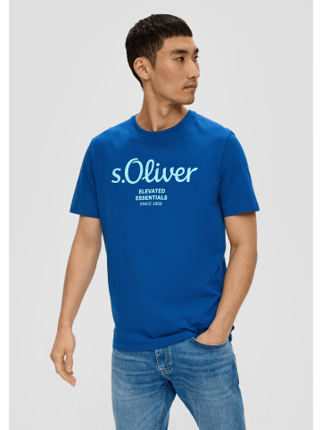 s.Oliver T-Shirt kurzarm in Blau