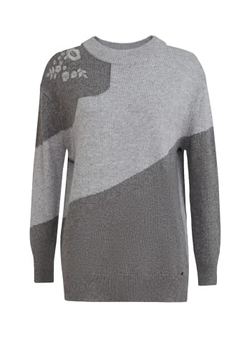 Finn Flare Pullover Soft Floral in grey melange