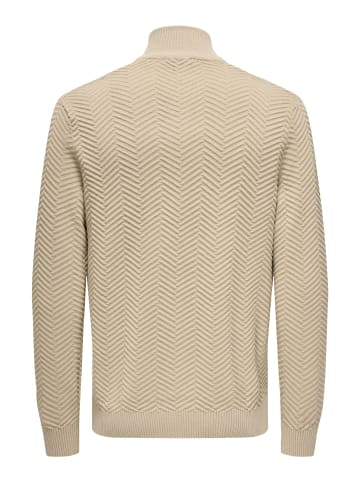 ONLY & SONS Strickpullover in Silver Lining
