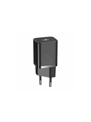 Baseus Baseus Super Si 1C Schnellladegerät USB Typ C 20 W Power in Schwarz