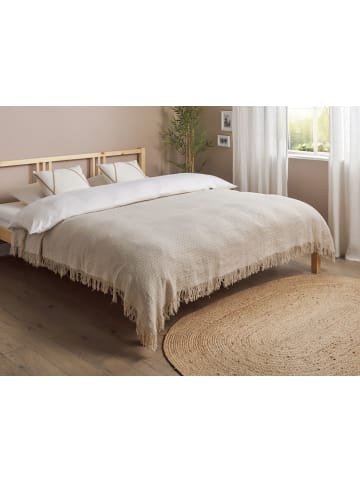 Beliani Tagesdecke YERBENT in Grau - (W) 200 x (H) 1.25 x (L) 220 cm
