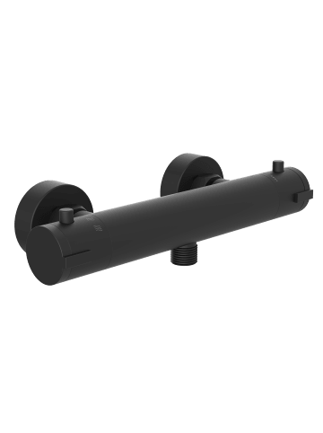 Franz Joseph Schütte LONDON Thermostat Duscharmatur, Schwarz matt