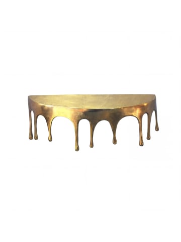 FineBuy Wandregal in Gold / Aluminium / 45x20x20
