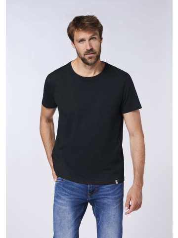 Detto Fatto T-Shirt mit Rundhalsausschnitt in Schwarz