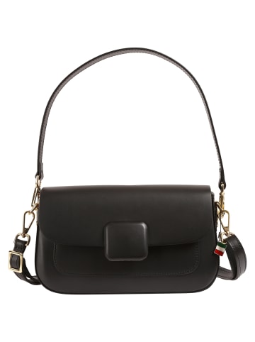 Florence Florence Schultertasche Leder schwarz ca. 24cm