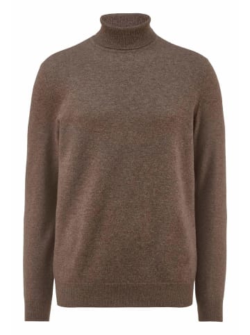 Hessnatur Strick Rollkragen Pullover in sand
