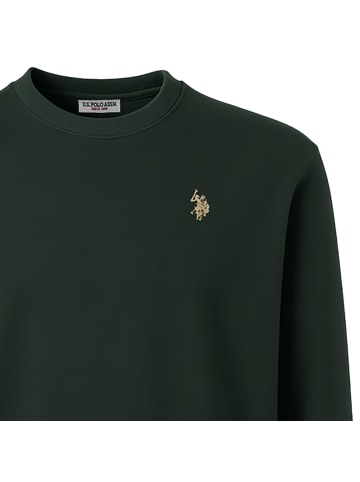 U.S. Polo Assn. Sweatshirt 1er Pack in Dunkelgrün