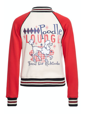 Queen Kerosin Queen Kerosin College Sweatjacke Poodle Lounge in rot