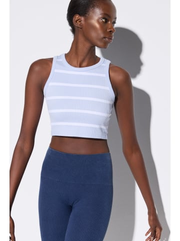 NO MATTER WHAT Crop Top in Blau